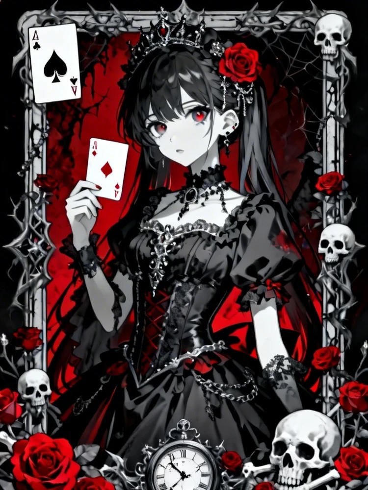 二次元暗黑封面海报