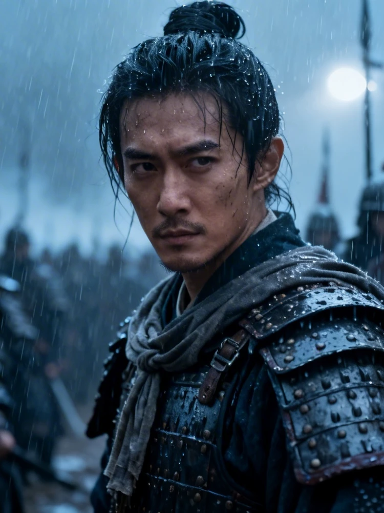 古代战争电影感角色海报