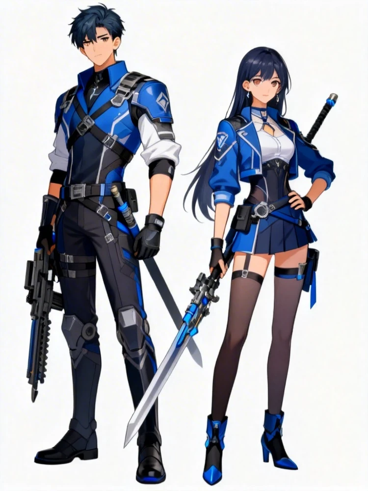 情侣游戏角色立绘