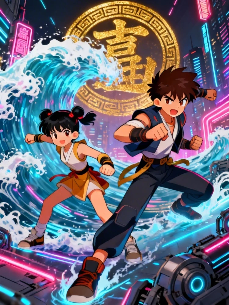 赛博东方动漫海报