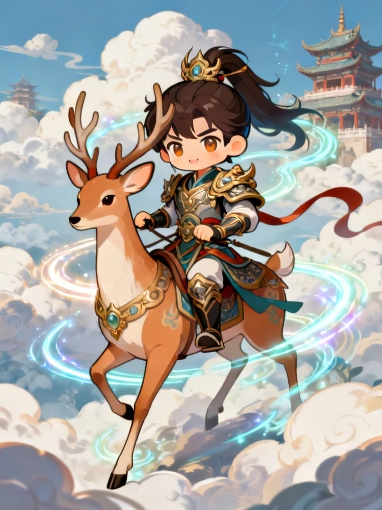 国风卡通游戏人物立绘