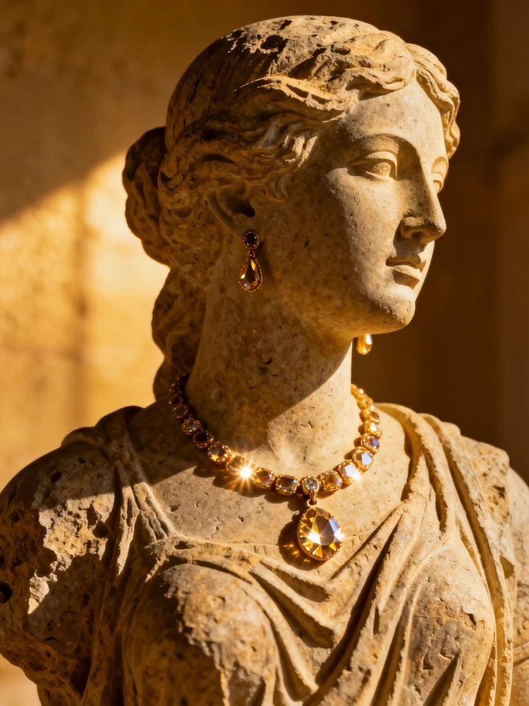 珠宝砂岩雕塑广告大片