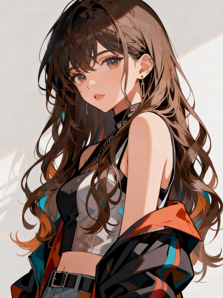 时尚二次元女生角色图