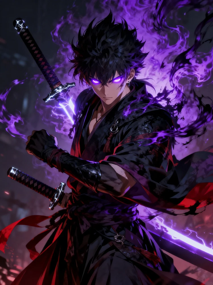 暗黑和风二次元角色重绘