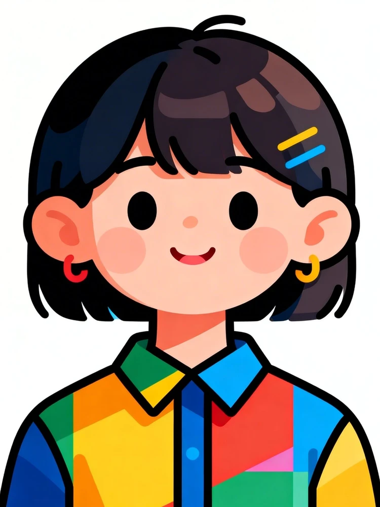 萌趣扁平插画头像