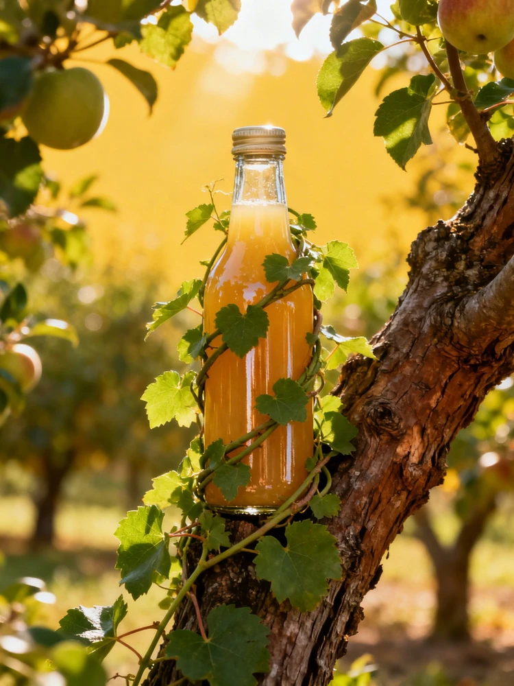 果园藤蔓缠绕商品海报