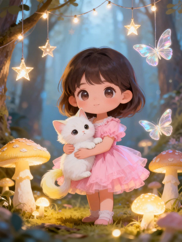 暖萌童话手绘插画