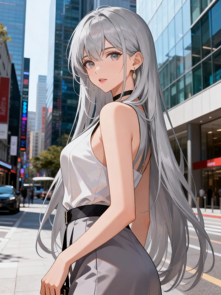 都市精致感动漫女主照