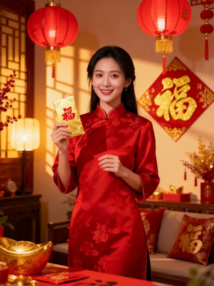 新春红包暴富短视频封面