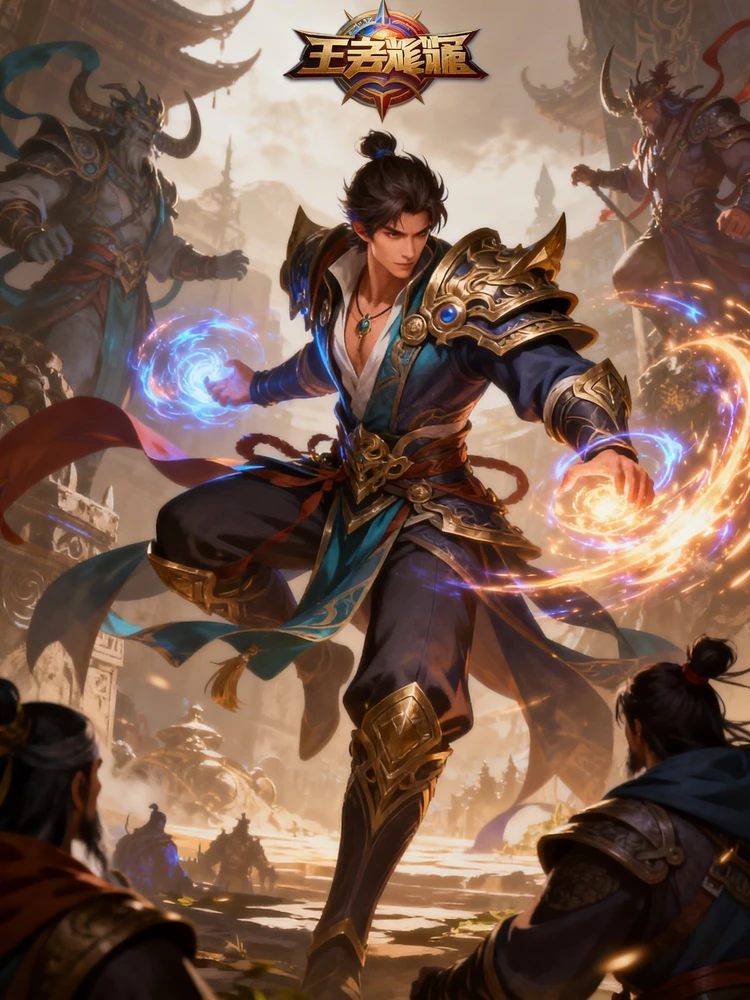 游戏英雄美宣立绘