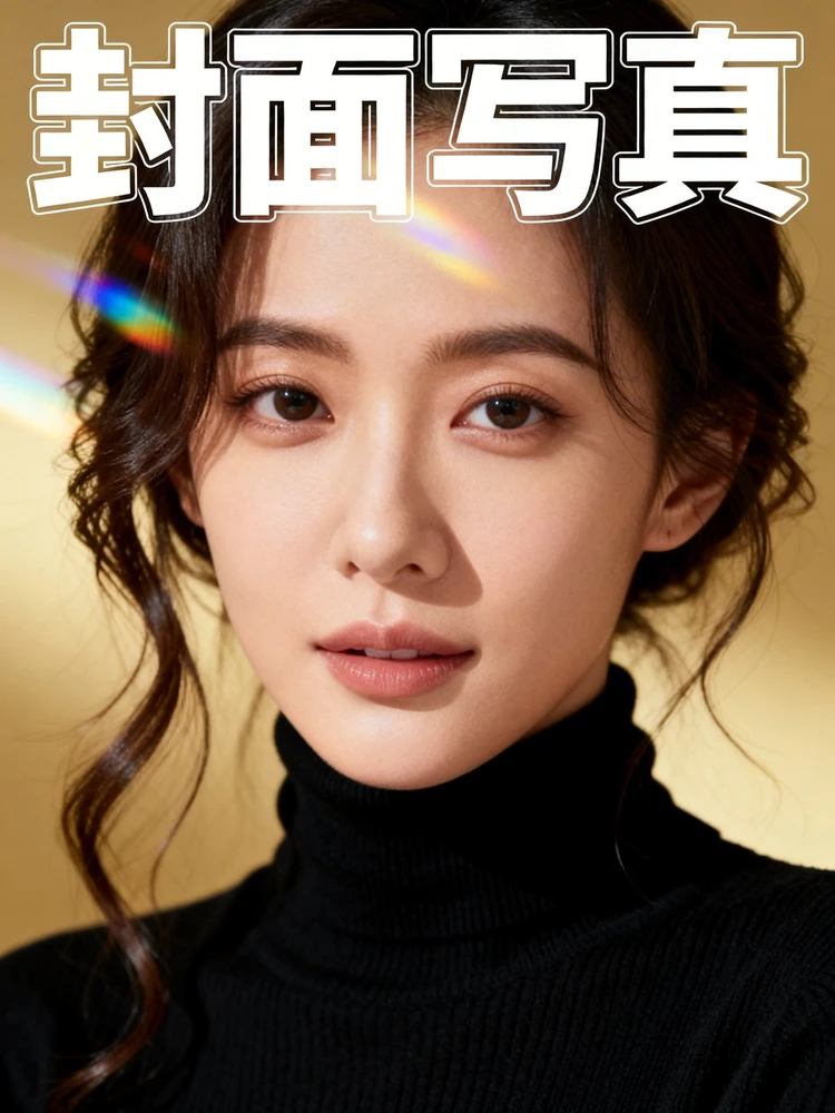 杂志封面感人像写真