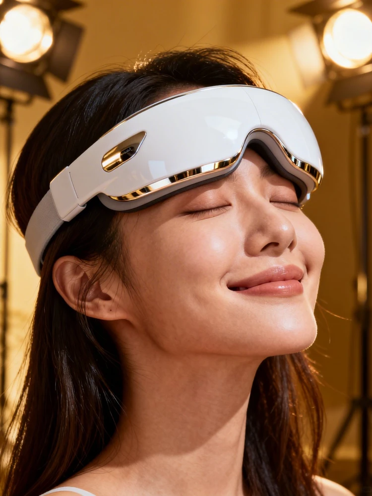 护眼仪模特佩戴海报