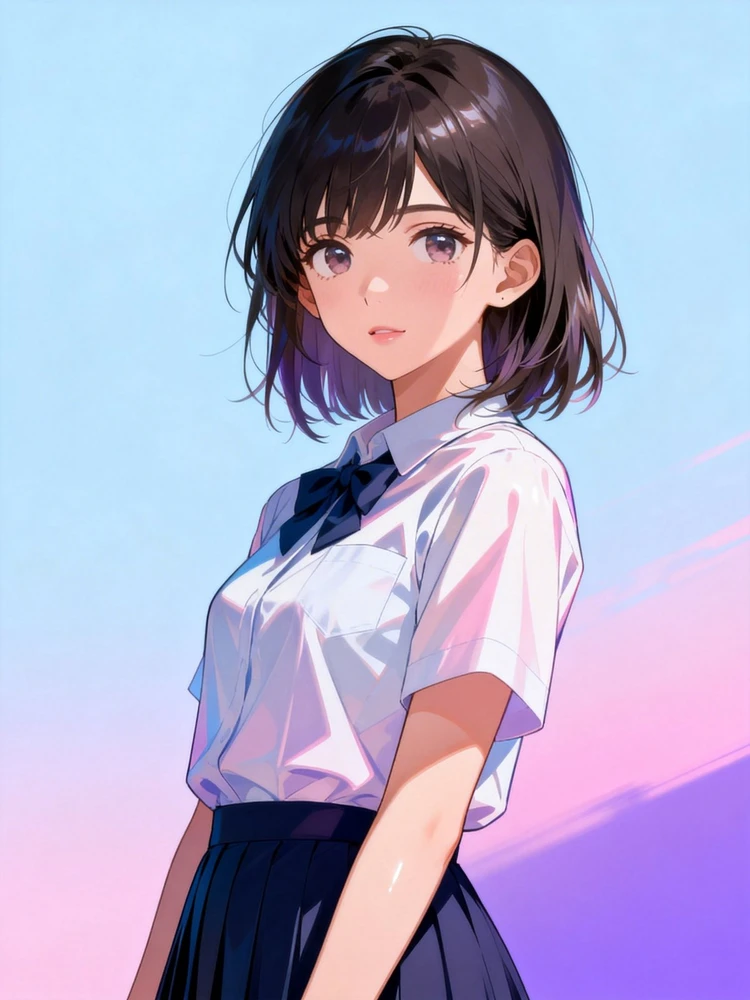 照片变高质感日系动漫角色