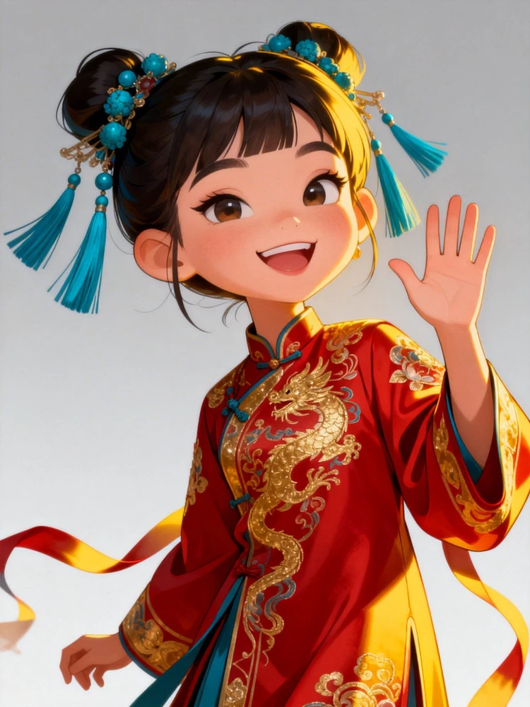 国风漫画角色变身