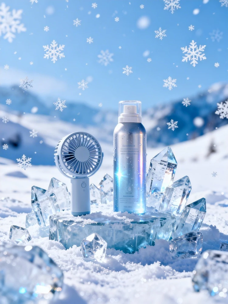 冰雪产品场景海报