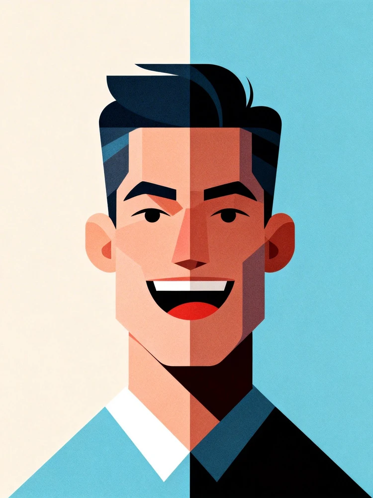 照片转趣味扁平插画头像