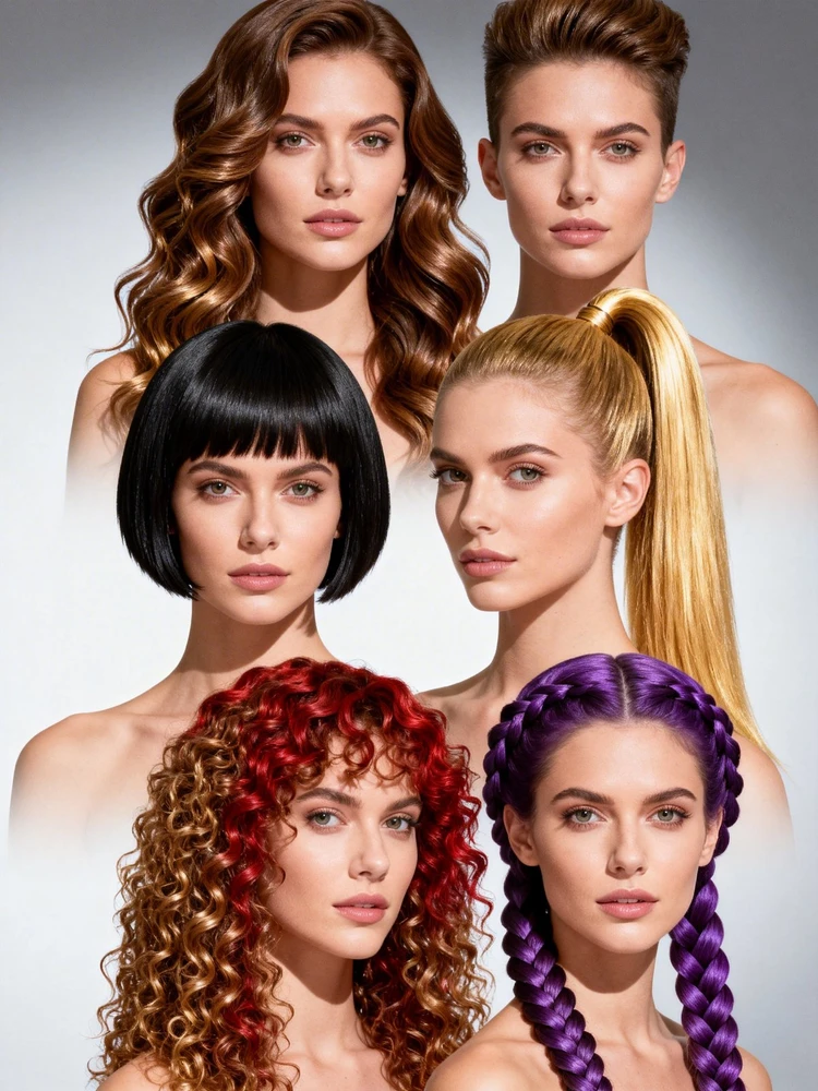 人像多发型试戴写真