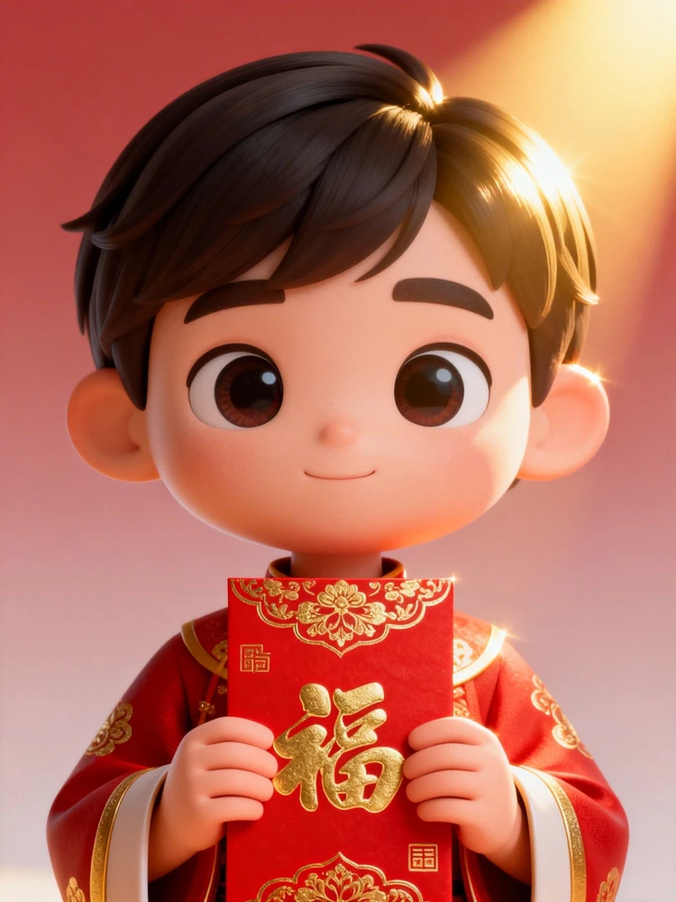 新年红包3D卡通写真