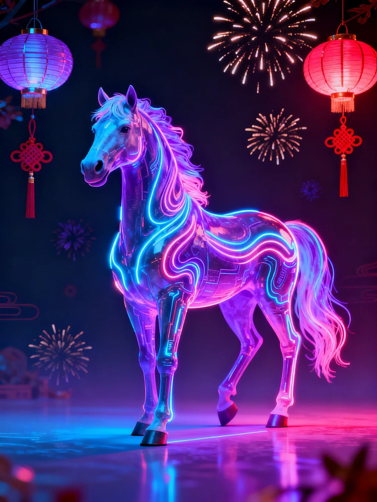 赛博马年新春海报生成器