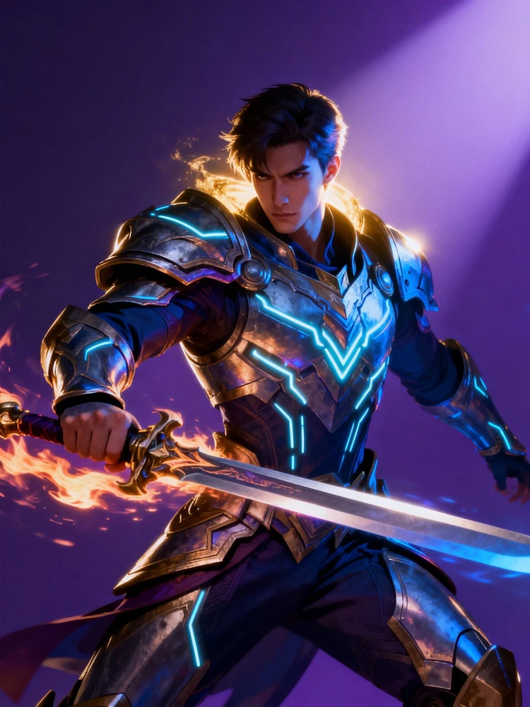 手游英雄角色立绘生成