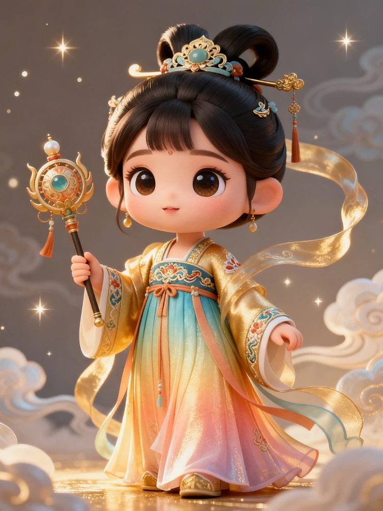 Q版3D国风神话角色生成