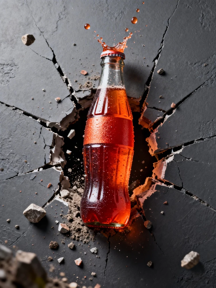 产品破墙冲击海报