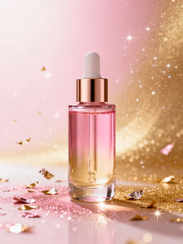 女神节高端美妆产品海报