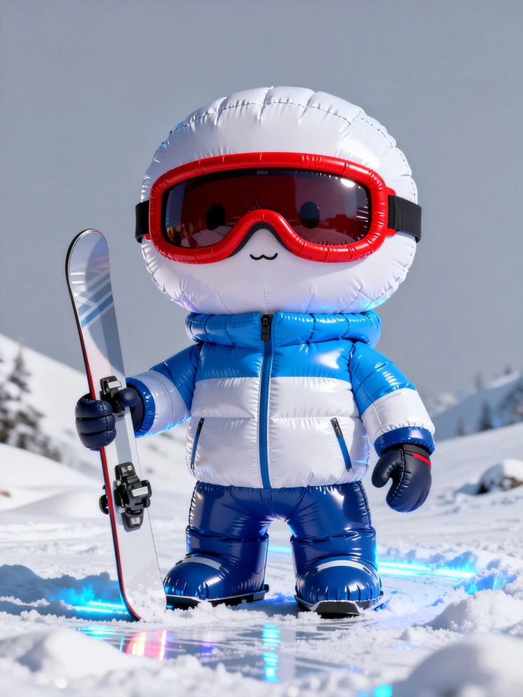 3D充气滑雪萌偶生成器