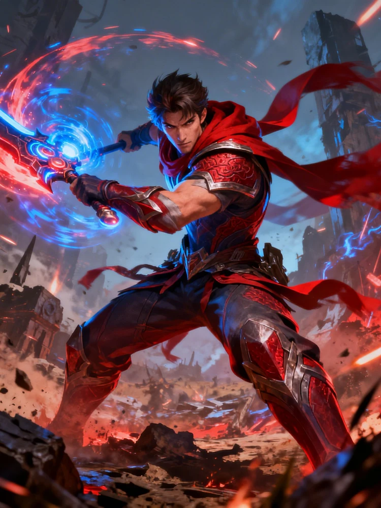 MOBA英雄动作海报生成器