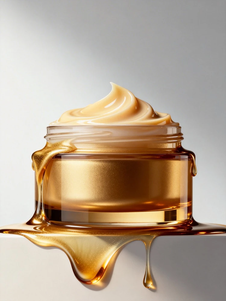 面霜产品高级流体广告图