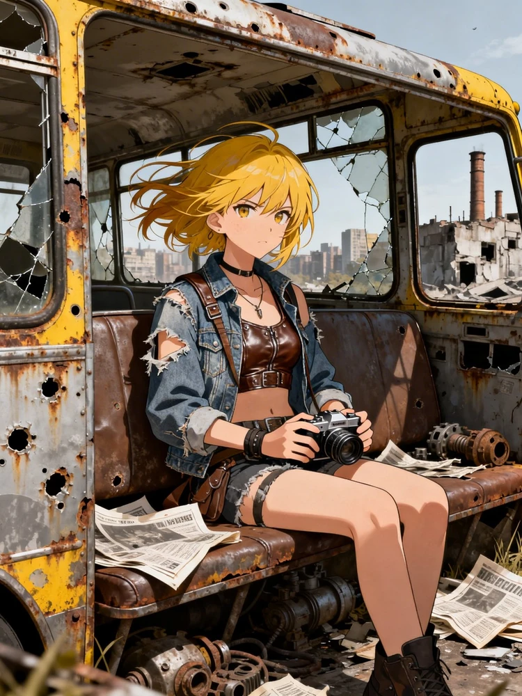 废土复古巴士动漫写真