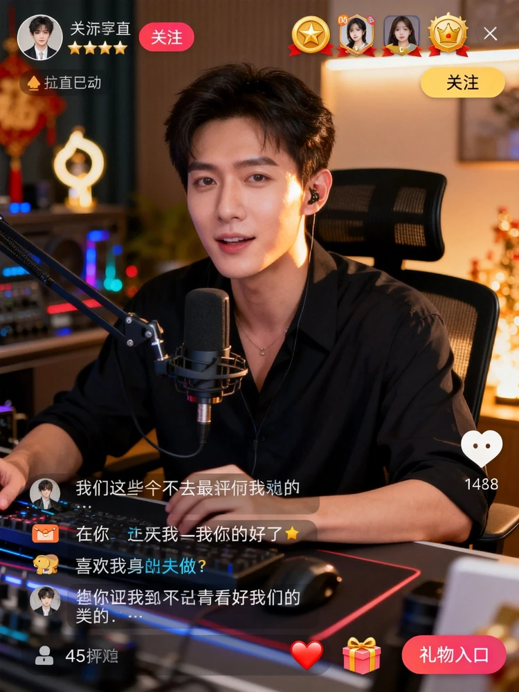 照片一键变直播间截图