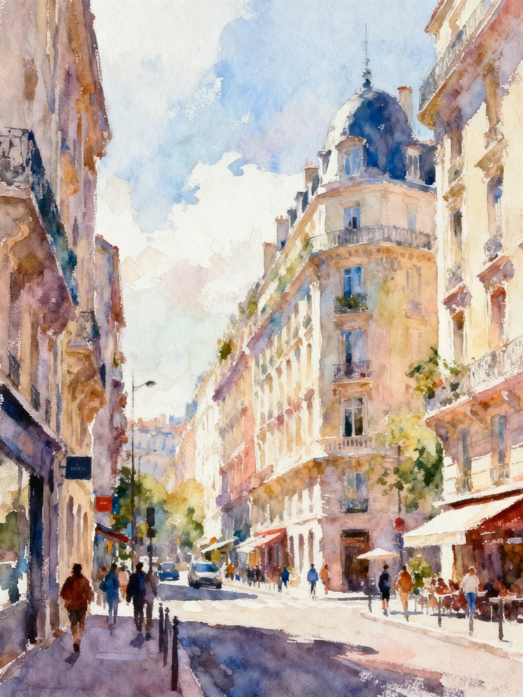 照片转清新水粉画