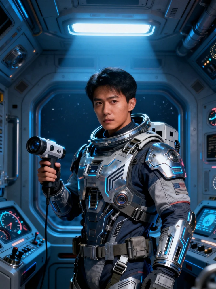 硬核科幻宇航员角色照
