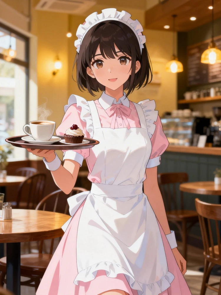 女仆店员动漫角色照