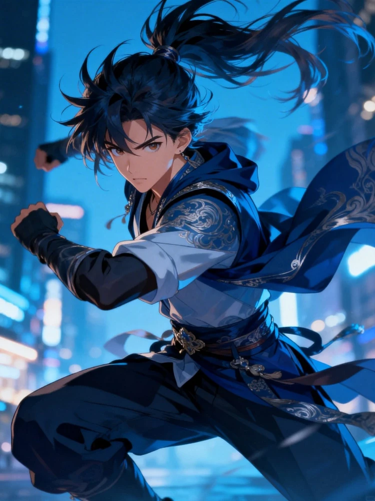 电影感二次元主角写真