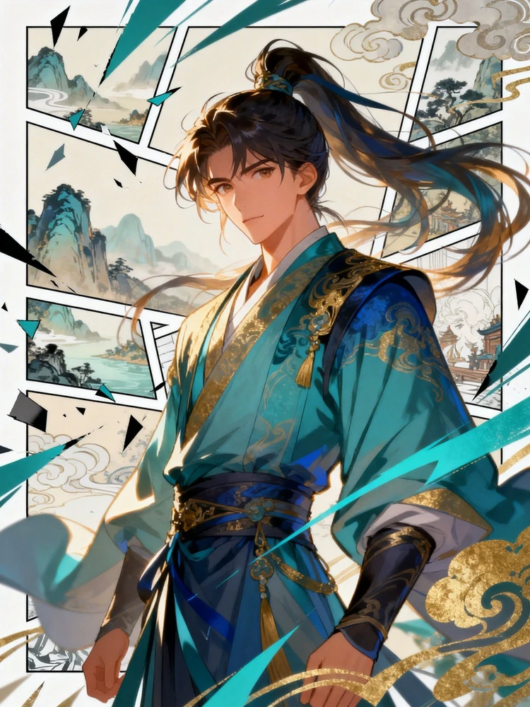 古风漫画主角海报