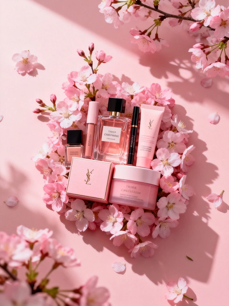 春日粉花电商产品氛围图