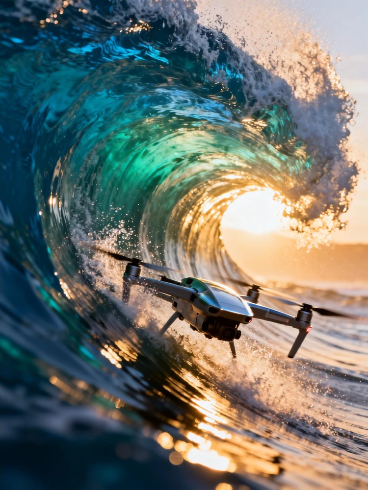 无人机极限冲浪大片