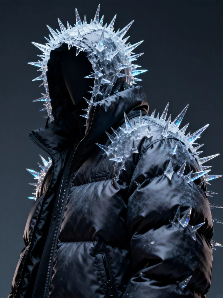 冰晶暗黑服饰概念海报