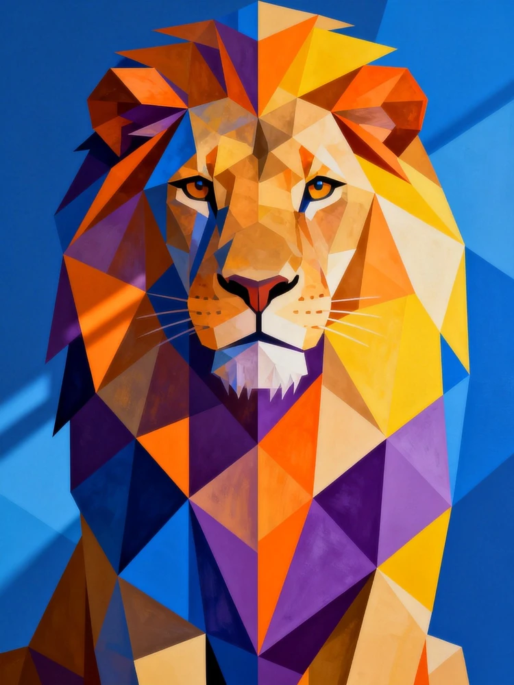 几何色块艺术海报