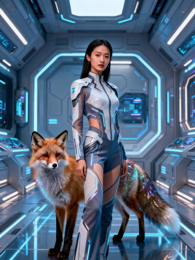 未来狐灵人像写真