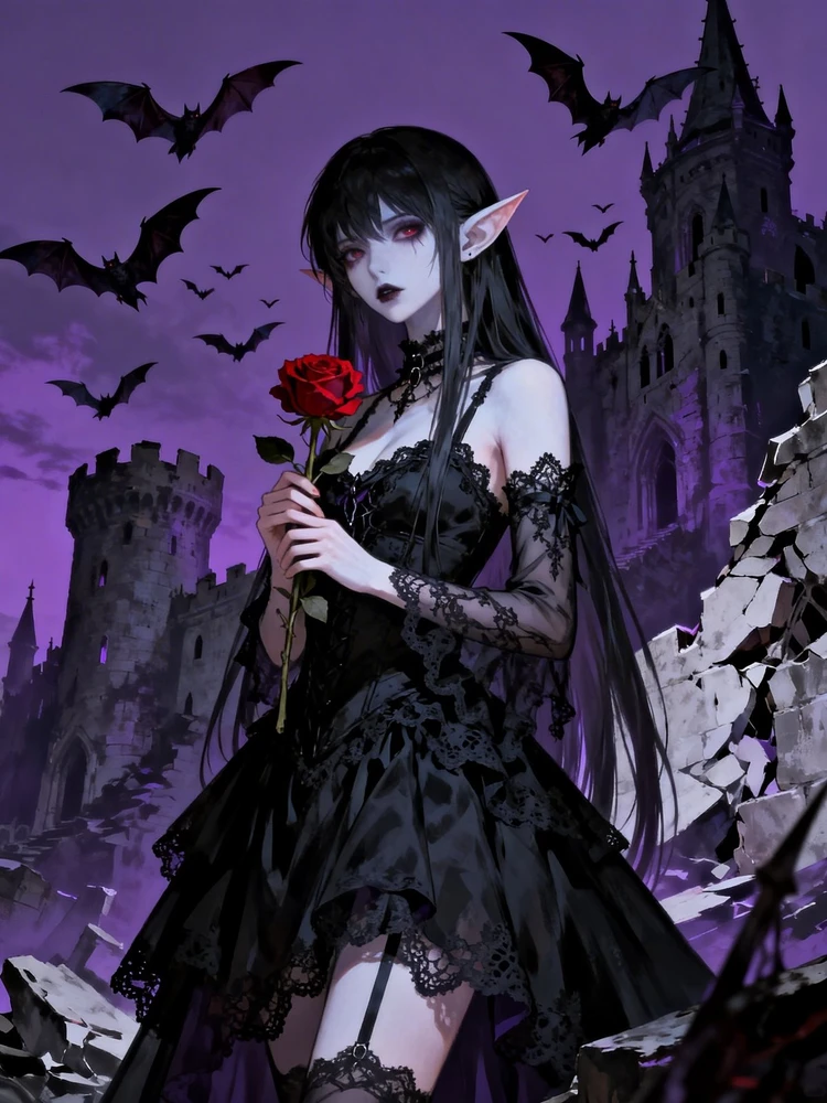 暗黑哥特二次元封面照