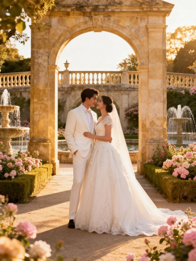 凡尔赛宫廷婚纱情侣写真