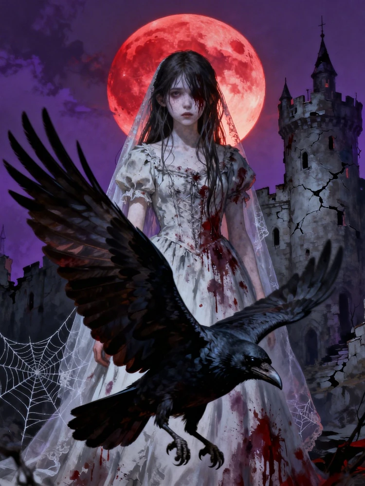 暗黑童话惊悚插画