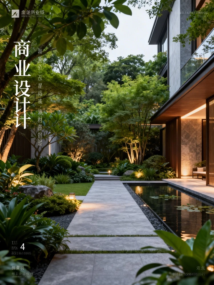 园林景观效果图高级润色