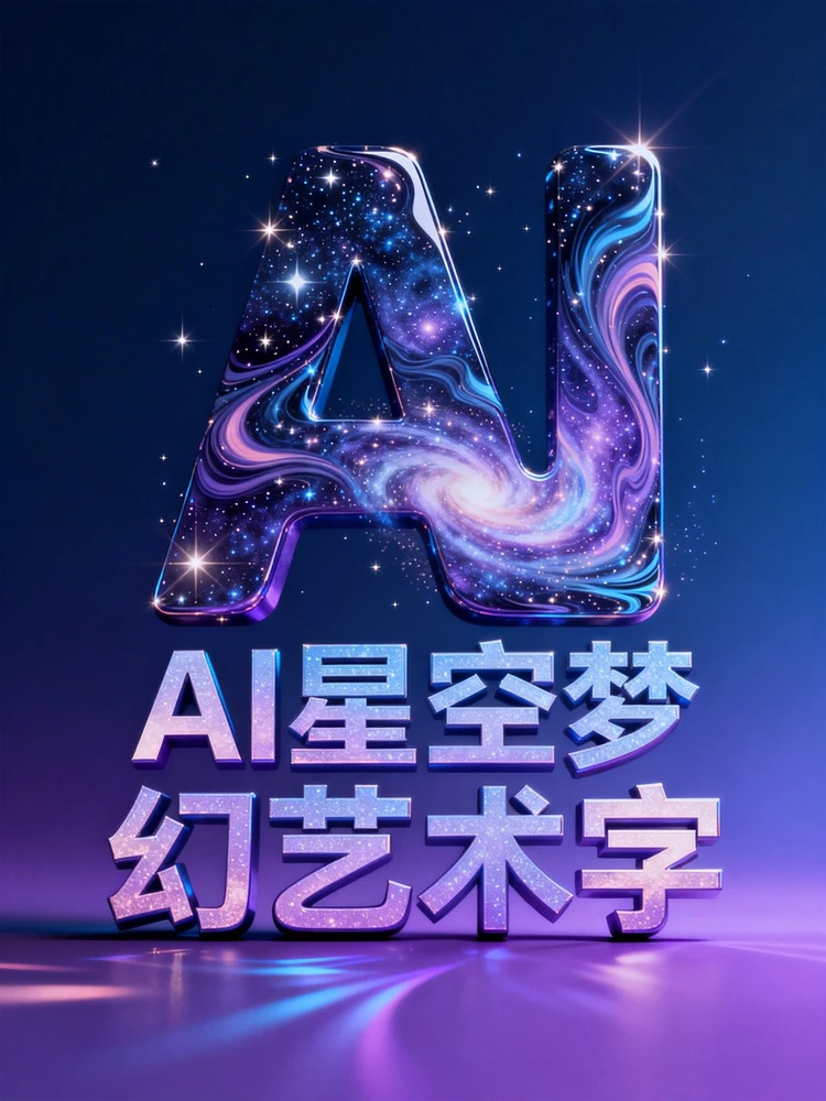 星空梦幻艺术字