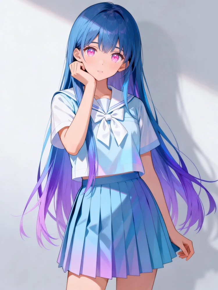 照片变精致二次元少女