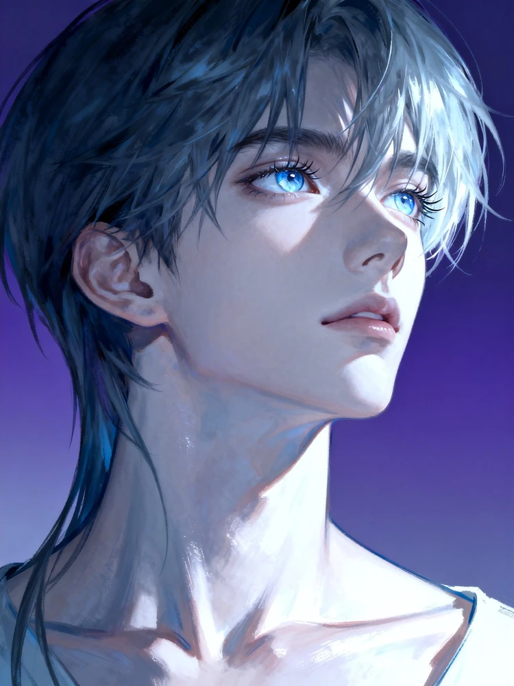 冷感美少年厚涂头像