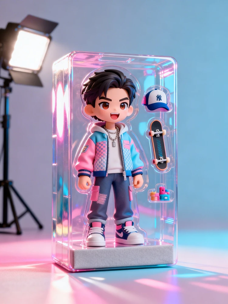 真人潮玩包装照